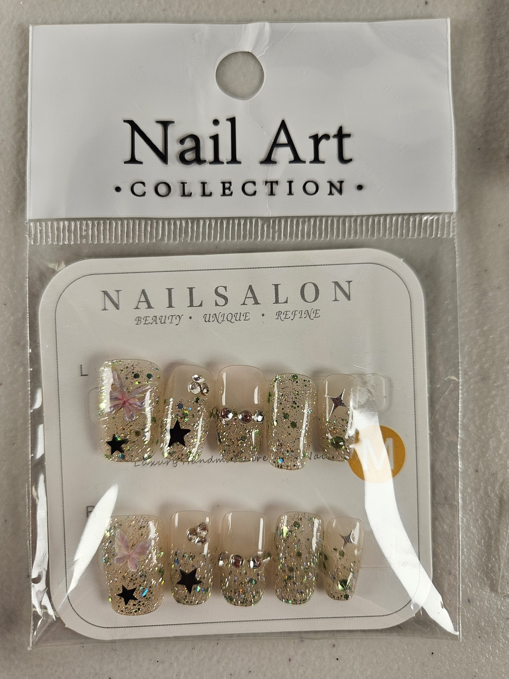 Nail Art Assorted Pink & Nude Decorative Press-On Nails Set by 6 Sets - Picture 6 of 8